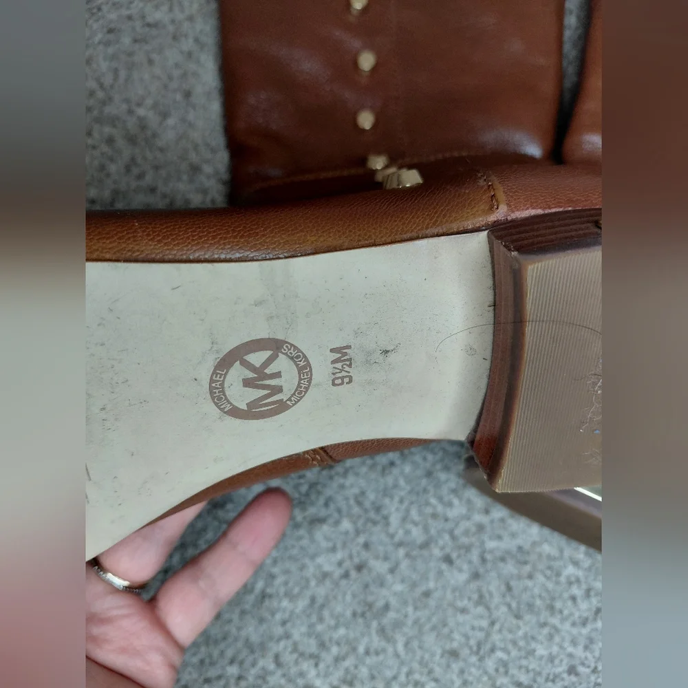 Michael Kors Women Size 9.5M Tan Leather Boots